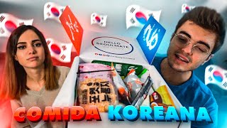 PROBANDO COMIDA COREANA CON MI NOVIA *MUY EXTRAÑO*