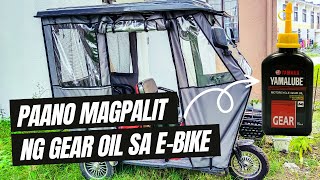 Beginners Guide: Panoorin Mo Paano Magpalit Ng Gear Oil Sa E-bike (E-bike Maintenance)