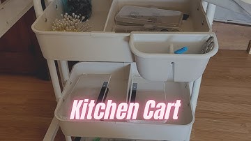 Simple Houseware 3-Tier Kitchen Cart Multifunctional Rolling Utility Cart