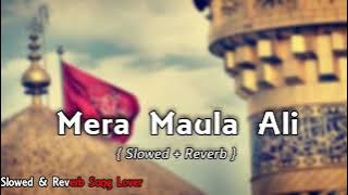 Mera Maula Ali  Slowed And Reverb    Noha   Nadeem SarWer   Slowed And Reverb
