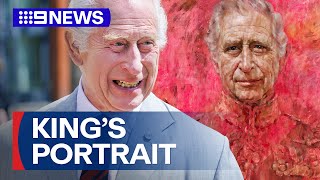 Portrait of King Charles unveiled at Buckingham Palace | 9 News Australia