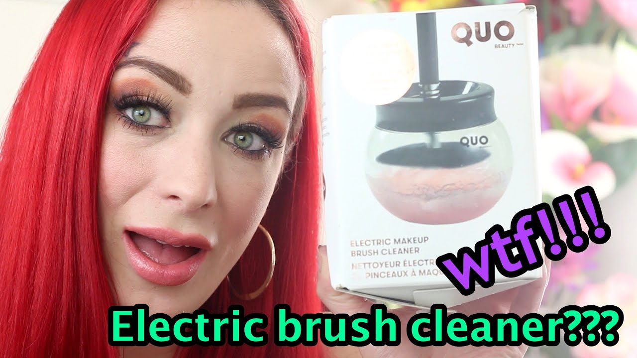 QUO elecrtric makeup brush cleaner!!! DOES IT WORK? YouTube