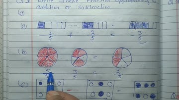 Class 6 - Exercise 7.5 - Q 1 | Write these fractions appropriate addition and subtraction