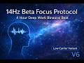 14Hz Beta Focus Protocol – 4 Hour Deep Work Binaural Beat | Sustained Attention V6
