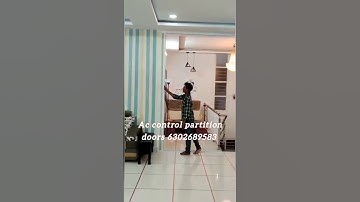 Ac control partition doors ! Sliding doors with ac control net ! Hyderabad and chennai ! #shorts