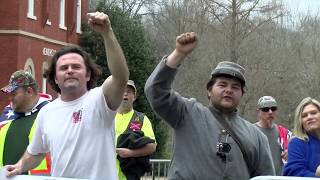 Pro-Confederate groups and counter-protestors react in Oxford and Ole Miss