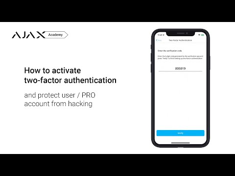 How to enable two-factor authentication (2FA) in an Ajax app