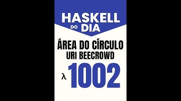 URI Beecrowd - 1002 - Area of a Circle (Área do Círculo) - Haskell