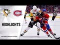 NHL Highlights | Penguins @ Canadiens 1/4/20