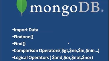 mongoDB Find, Operators & Filters