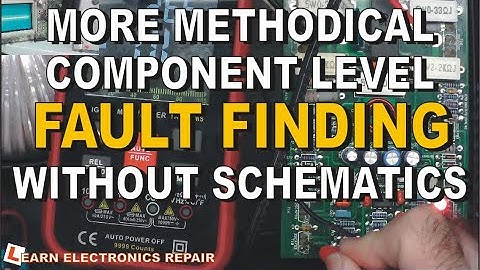 Repairing  Electronics From High Level Down To Component Level  Practical Example 1500W PA System