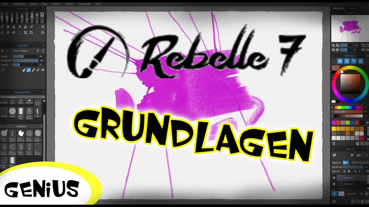 Rebelle 7 Grundlagen (German/Deutsch Tutorial)