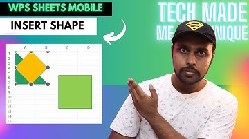 How to insert shape in wps spreadsheets mobile