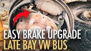 How to fit SELF ADJUSTING brakes UPGRADE on a late bay VW BUS