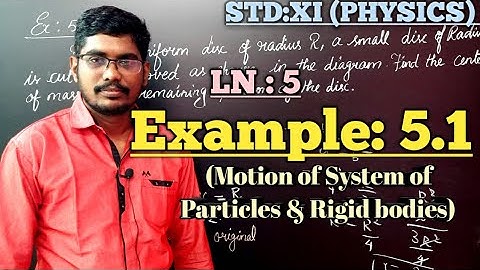 EXAMPLE 5.1 || Ln:5 || Class 11|| Physics || Inbaraj sir