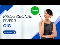 How to make a professional fiverr gig 100 working method  part 2