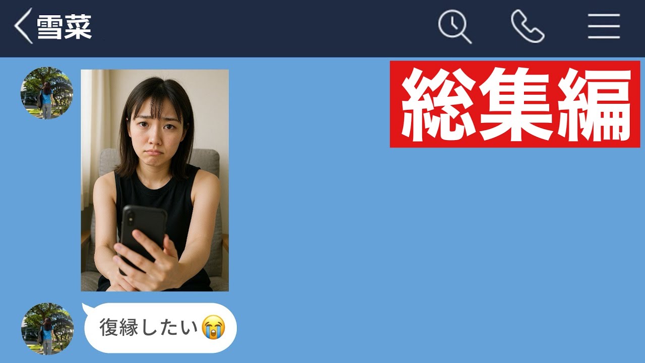 【LINE】彼氏のSNSを禁止する裏でマッチングアプリで男漁りをしてい彼女がキモすぎるwww【【総集編・作業用・睡眠用】