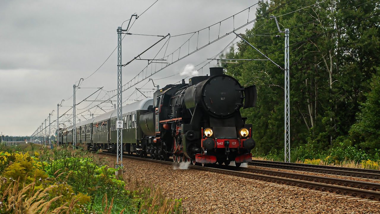 170-lecie pierwszego pociągu w Bochni, przejazdy Ty42-107, EU07-005