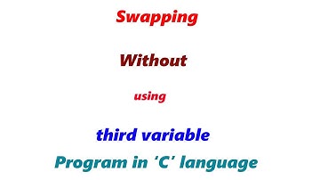 [In Hindi] Swapping without using third variable | C-Code |