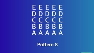Python Pattern 8 || Python Programming
