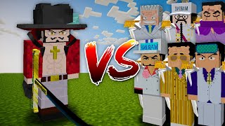 Dracule Mihawk vs Admirals