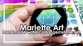 Handmade watercolors- Gemstone palette by Marlette Arts review screenshot 4