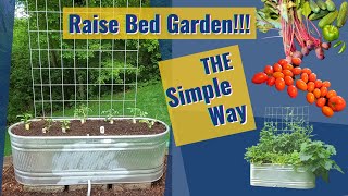 THE Simple Way to Build a Stock Tank Raised Bed Garden!!!