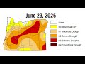 Oregon's changing drought conditions timelapse: March 10 - July 7, 2026