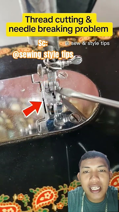 cara mengatasi jarum  jahit beradu dgn sepatu #sewing #menjahit #tipsandtrick #diy #craft #tutorial