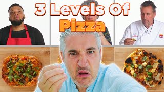 Italian Chef Reacts to 4 Level of Pizza by Epicurious