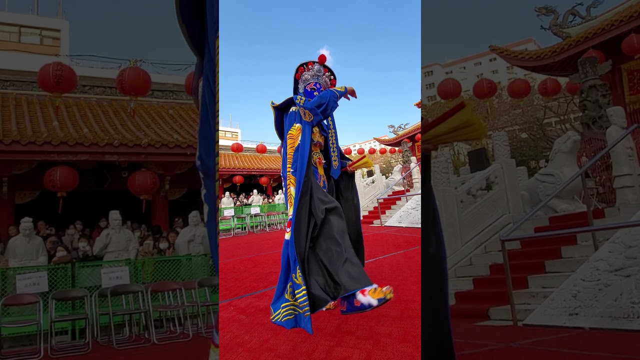 2020.02.01 長崎孔子廟　双人変面(高取優耶さん&京介くん)　長崎ランタンフェスティバル