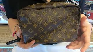 Louis Vuitton Trousse Toilette 23 Monogram Canvas Cosmetic Pouch Brown