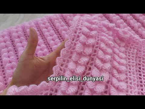Crochet Knitting Tutorial | Simple, Fast, Easy / Çok Kolay Kelebek Yelek Modeli / Örgü Modelleri