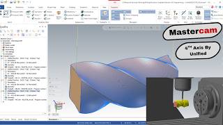 Mastercam 4th Axis Unified Toolpath | Surface UV Roughing to Finishing Complete Tutorial
