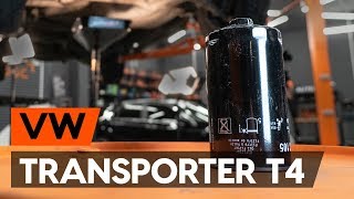Kuidas vahetada Õlifilter VW California Westfalia T4 Bus (7DJ, 7DK, 70J) - käsiraamatute