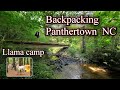 Backpacking Panthertown NC - Llama Camp - Waterfalls