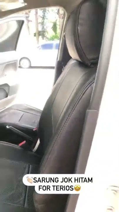 Sarung Cover Jok Semi Kulit Hitam Ferrari All New Terios 2018-2022