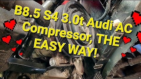 Audi S4 B8.5 AC HVAC Compressor Replacement