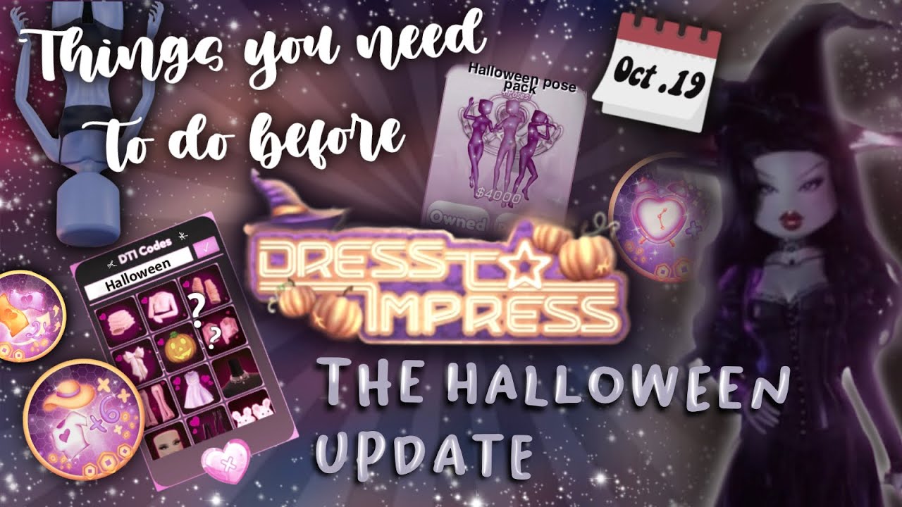 EVERYTHING YOU NEED TO DO BEFORE THE HALLOWEEN UPDATE🎃👻DRESS TO IMPRESS ...