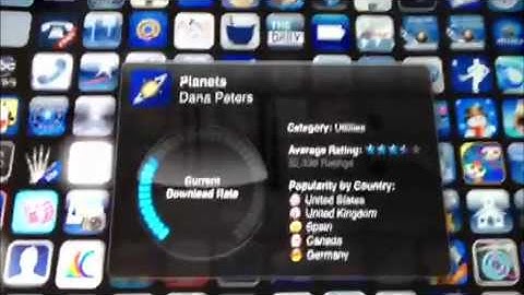 Planets on App Table at WWDC 2012