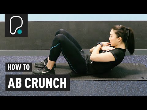 AB EXERCISE - How to do an abdominal crunch (ab crunch)