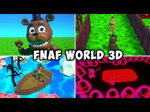 FNAF WORLD REDACTED无解说全流程+所有奖杯。（玩具熊世界篇重制版