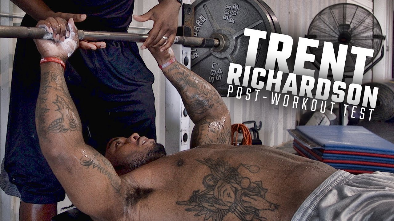 Trent Richardson Dominates Post Workout Bench Press Test Youtube