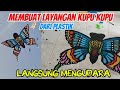 Membuat Layangan Kupu Kupu Dari Plastik, Langsung Tes Terbang #viral #viralvideo #layangan 