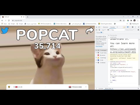 PopCat Auto SendKey In JS using chrome console