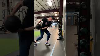 Linear Split Stance Scoop Toss