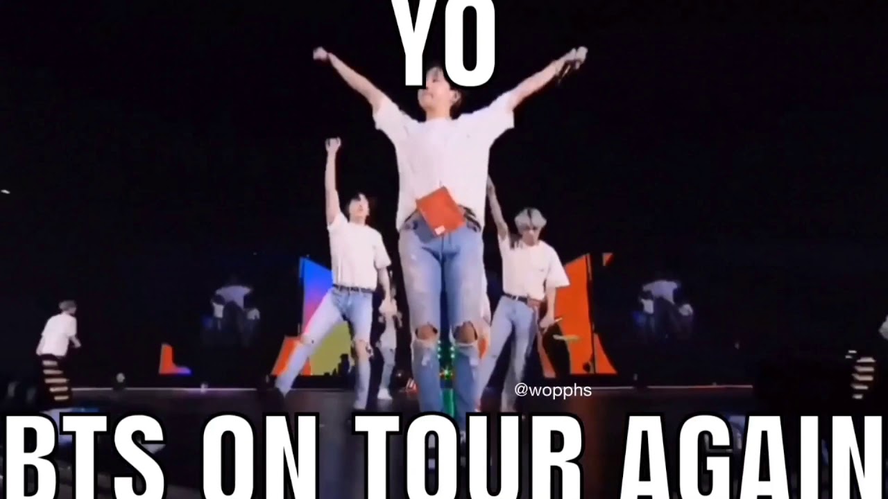 bts on tour meme