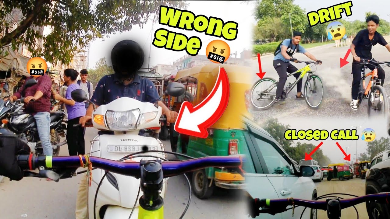 Idiot Driving In The Wrong Side / Closed Call - YouTube
