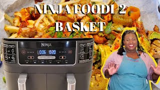 Ninja DZ201 Foodi 8 Quart 6-in-1 DualZone 2-Basket Air Fryer with 2  Independent Frying Baskets, Match Cook & Smart Finish to Roast, Broil,  Dehydrate & More for Quick, Easy Meals, Grey : Home & Kitchen 