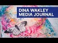 Dina Wakley Media Journal - Stamping with Neocolor Crayons